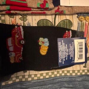 Holiday Time Festive Gift and Truck Socks